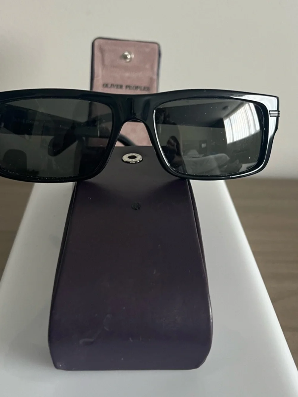 Oliver Peoples Basel OV5178-S Polarized Sunglasses Black Italy w/Case.